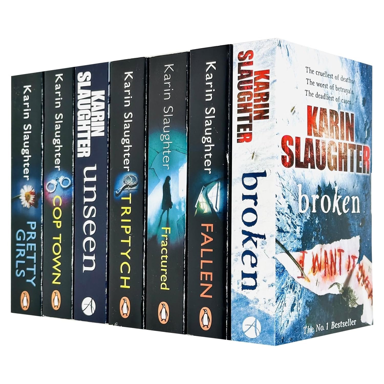 Front cover view of the Will Trent Series 7 Books Collection Set by Karin Slaughter, brand new paperback fiction bundle.