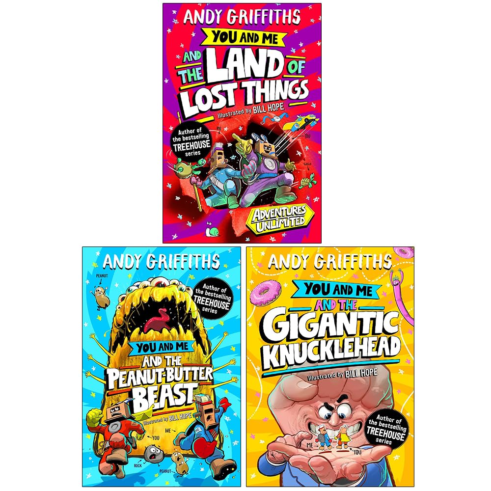Front cover of You and Me and the Land of Lost Things by Andy Griffiths, paperback, illustrated by Bill Hope