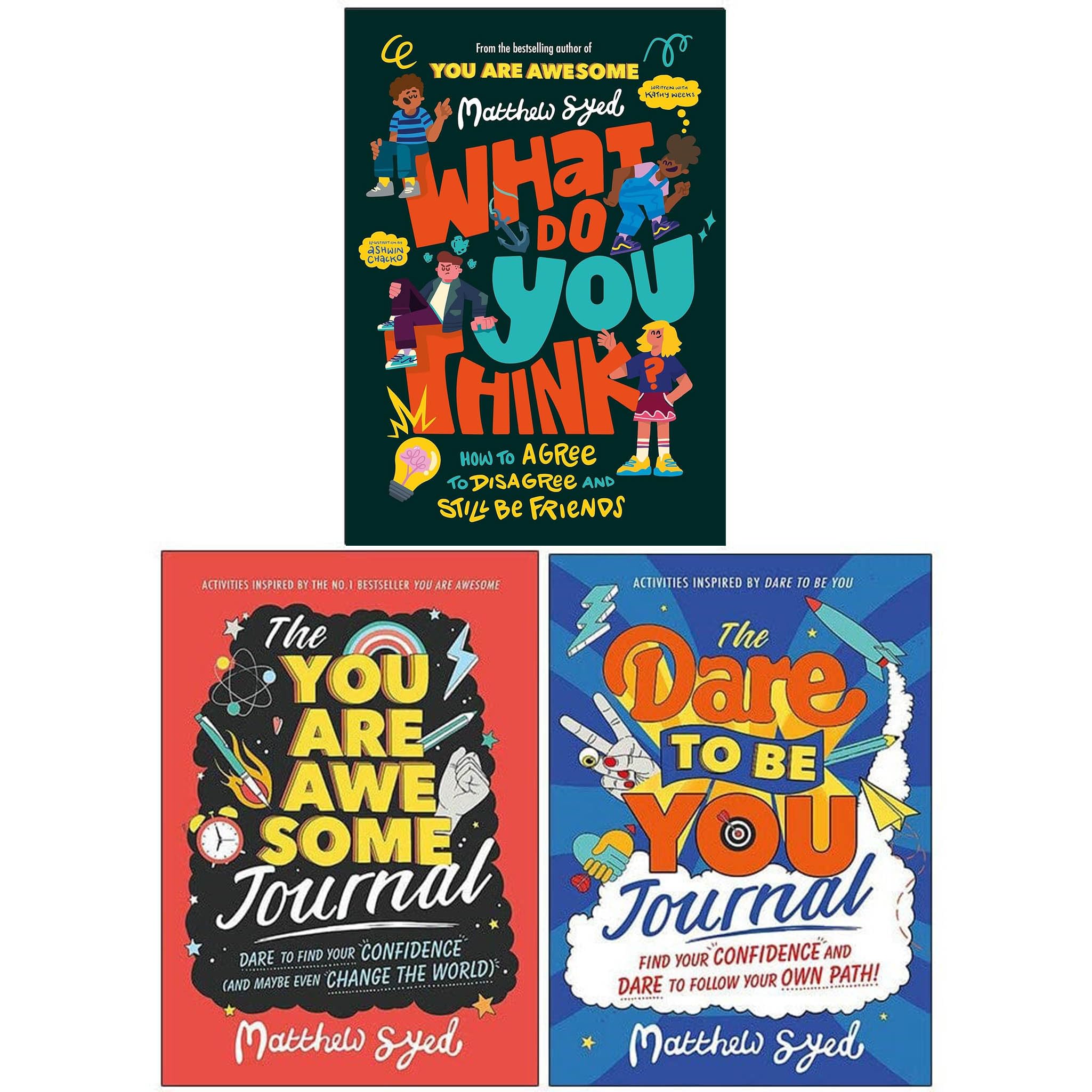 The You Are Awesome Journal by Matthew Syed paperback front cover, part of the You Are Awesome Series 3 Books Collection Set