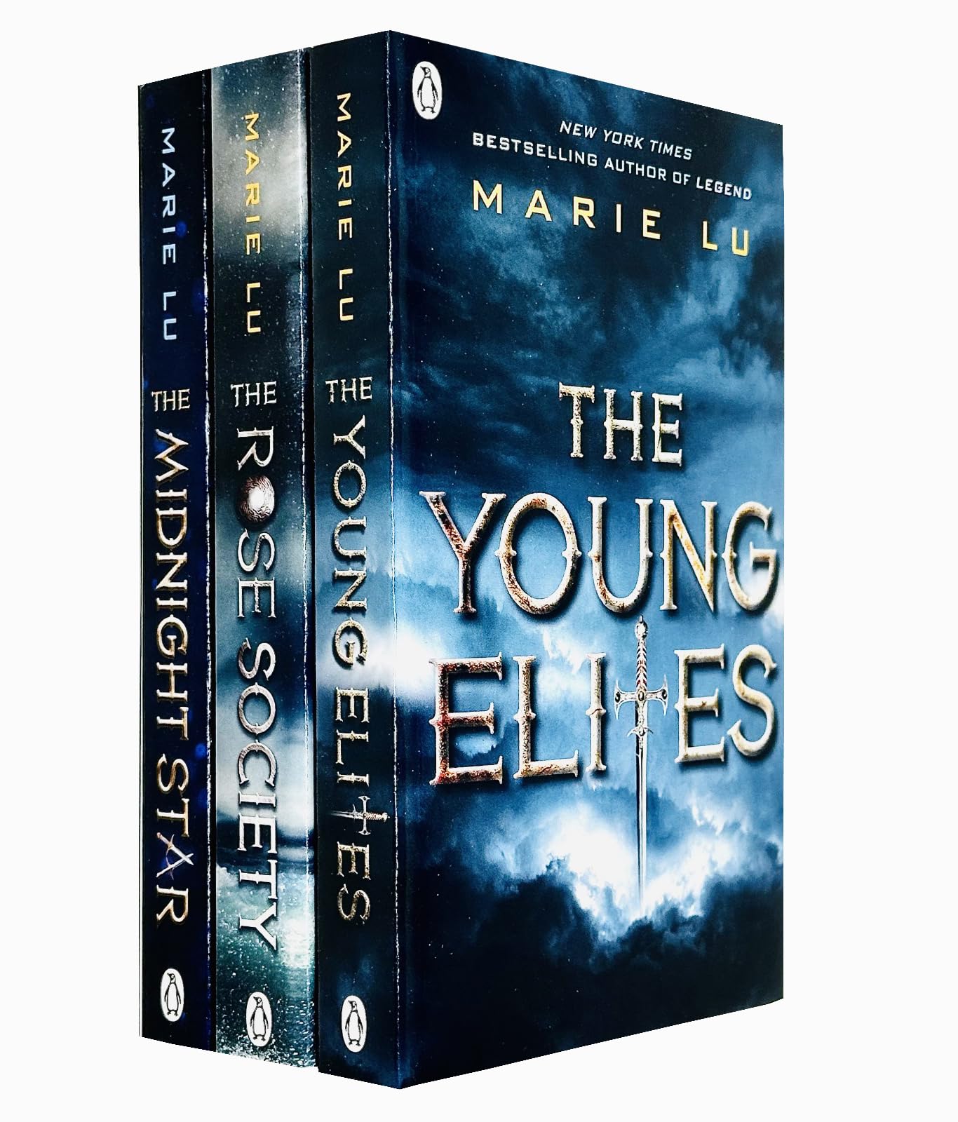 The Young Elites Trilogy by Marie Lu 3 book paperback collection set front covers