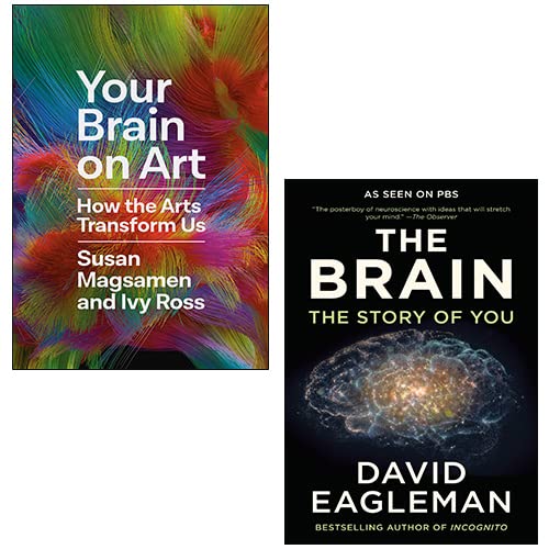 Your Brain on Art hardcover and The Brain: The Story of You paperback front covers, 2 books collection set