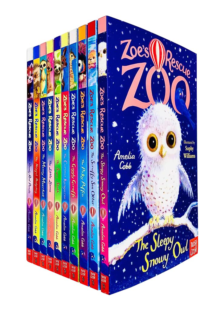 Zoe's Rescue Zoo Series 2 by Amelia Cobb 10 books collection set front cover, paperback, ages 5-8