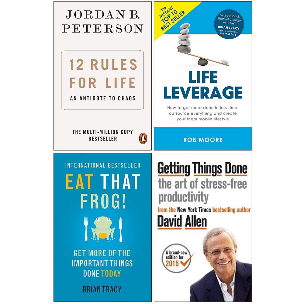 Front cover of 12 Rules for Life by Jordan B. Peterson, part of the 4 books non-fiction paperback collection set