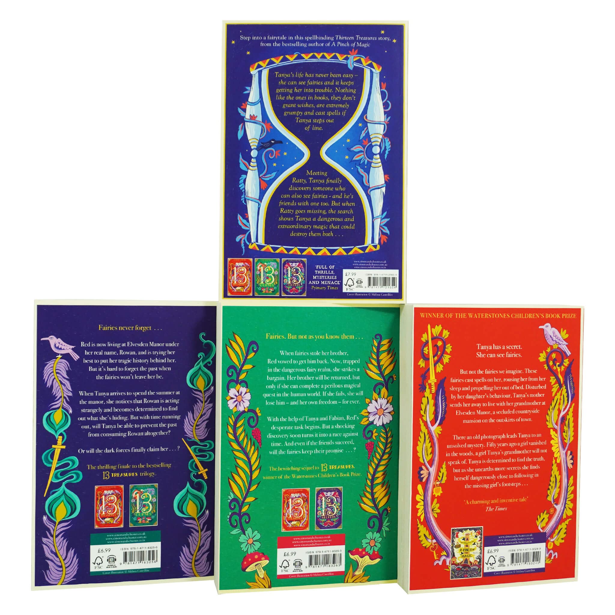 The Thirteen Secrets and One Wish paperback book covers, Michelle Harrison 13 Treasures series
