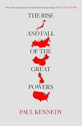 Three paperback books from the "Great Powers" collection by various authors, featuring titles from Paul Kennedy.