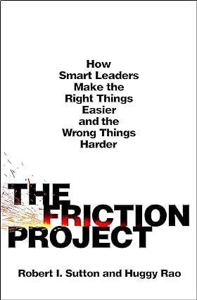Friction Project 4-book set by Sutton and Rao, featuring non-fiction paperbacks on business insights and collaboration.