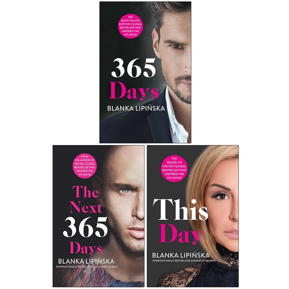 Back cover blurb of the 365 Days Series paperback collection by Blanka Lipinska