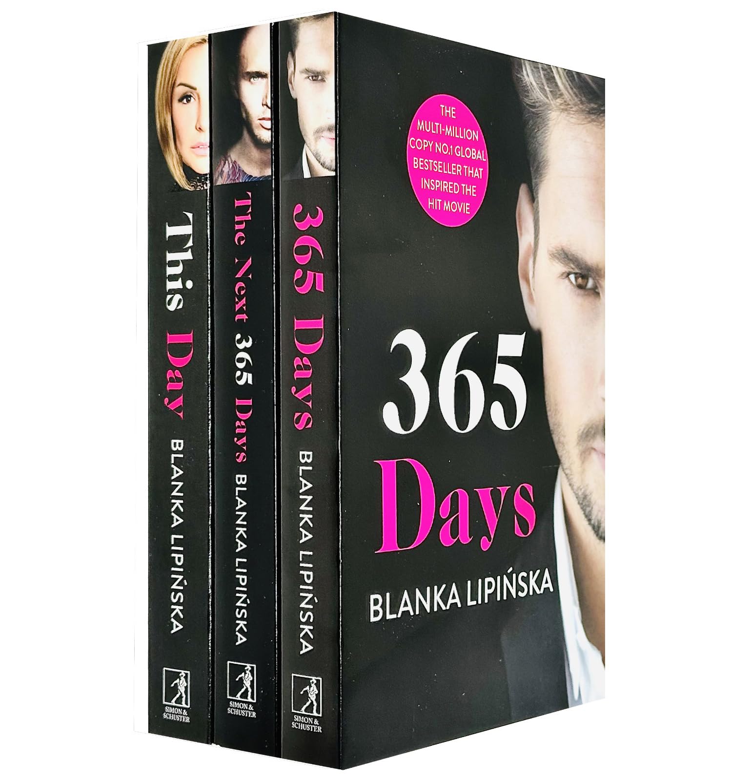 Front cover of the 365 Days Series 3 Books Collection Set by Blanka Lipinska, paperback fiction trilogy