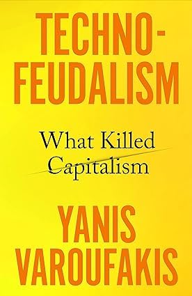 Two paperback books titled "Sedated TechnoFeudalism" by Various Authors, published by Bodley Head/Atlantic Books Ltd.