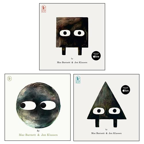 Set of three paperback shape books for early readers by Mac Barnett, designed for children ages 3 to 7.