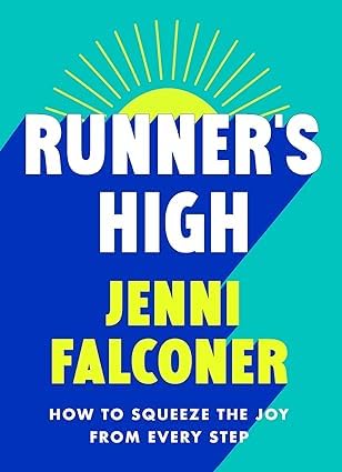 Four paperback books from the Runner's High Collection by Various Authors, featuring non-fiction running topics.