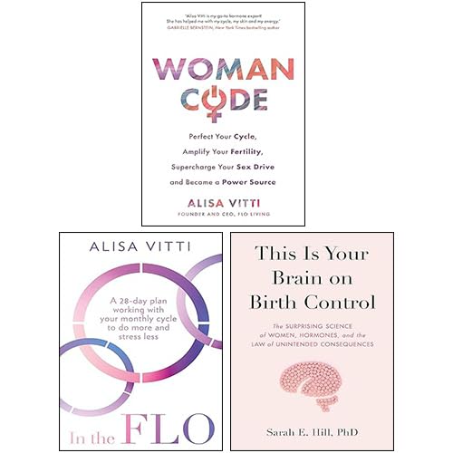 Womancode by Alisa Vitti 3-book collection set in paperback, featuring a stacked display of the colorful covers.