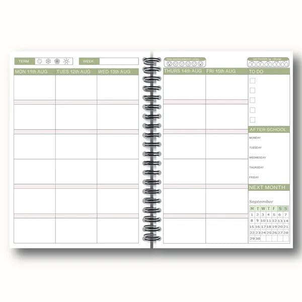 Teacher Planner 2025–2026 by IQT, paperback edition, featuring a non-fiction layout for effective lesson planning.