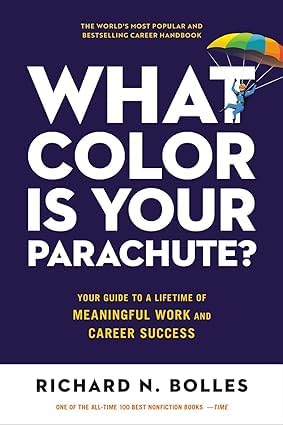 Career Wisdom Collection by Richard N. Bolles, three non-fiction paperback books stacked on a table.