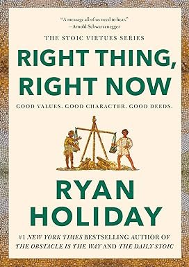 Hardback collection of "Stoic Duo" by Ryan Holiday, featuring two non-fiction books on Stoicism, displayed together.