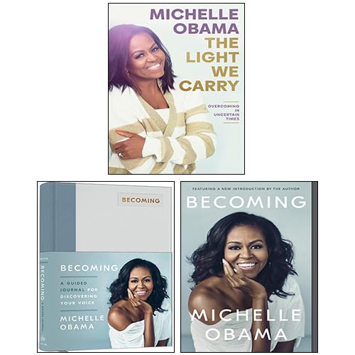 Michelle Obama's 3 hardback book collection set by Crown/Clarkson Potter Ltd, featuring titles on non-fiction themes.
