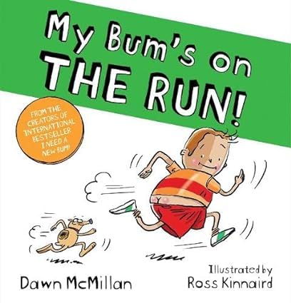 Five paperback books from the New Bum Series by Dawn McMillan for ages 3-7, featuring colorful covers.
