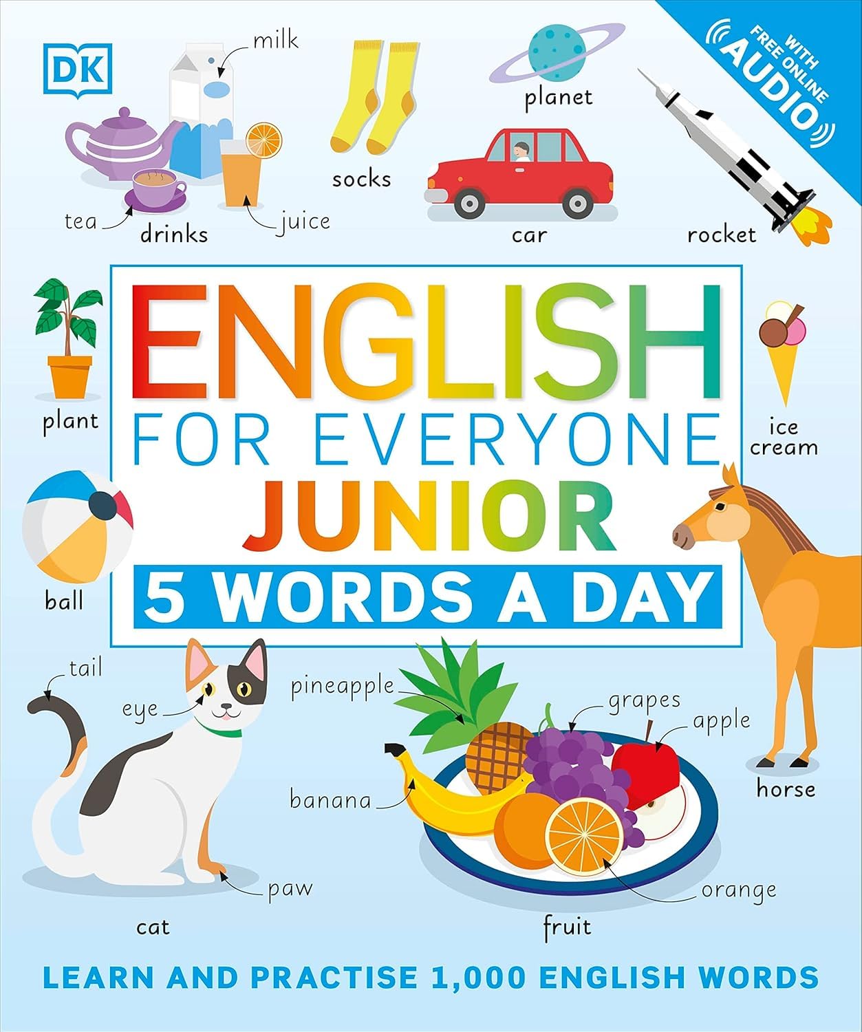 5 Words a Day Series by DK 5 Books Collection Set - all five paperback books fanned out together