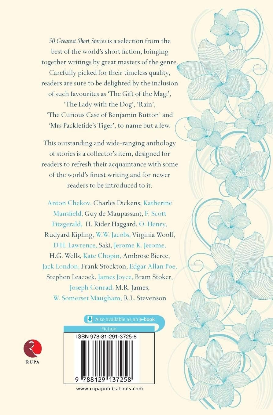 50 Greatest Short Stories by Terry O'Brien, paperback anthology - close-up of book edge and pages