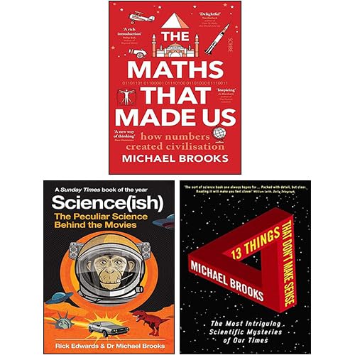 Michael Brooks 3 Books Collection Set in paperback, showcasing non-fiction titles by Michael Brooks.