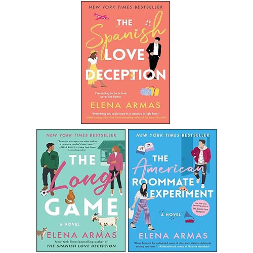 Elena Armas 3 Books Collection Set in paperback, featuring engaging fiction covers stacked together.