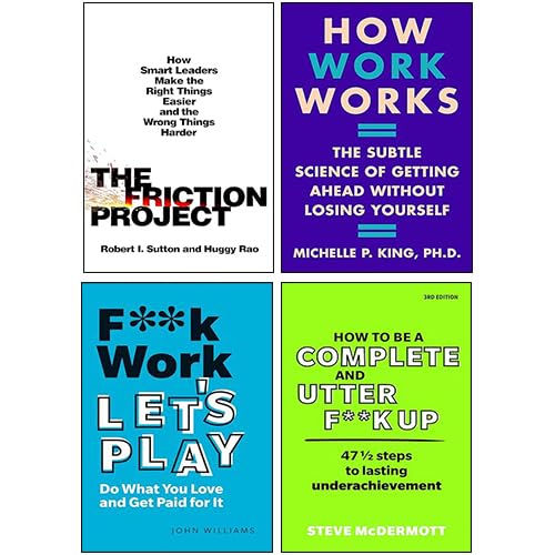 Four paperback books from the Friction Project, featuring authors Robert I. Sutton and Huggy Rao, displayed together.