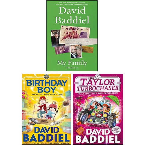 David Baddiel 3 Books Collection set for ages 3-7, featuring colorful covers and engaging illustrations in paperback format.