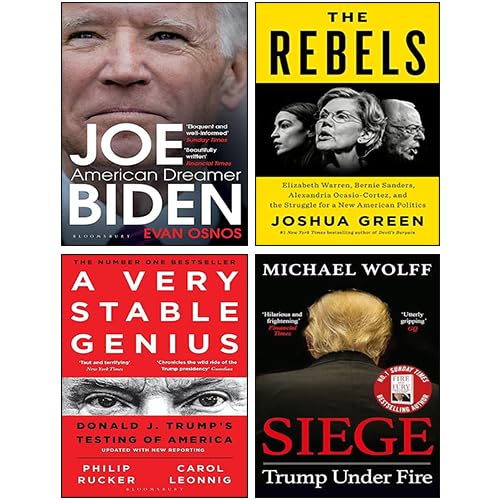 Presidential Biographies Collection set of 4 paperback books by Joshua Green, showcasing various authors and non-fiction insights.