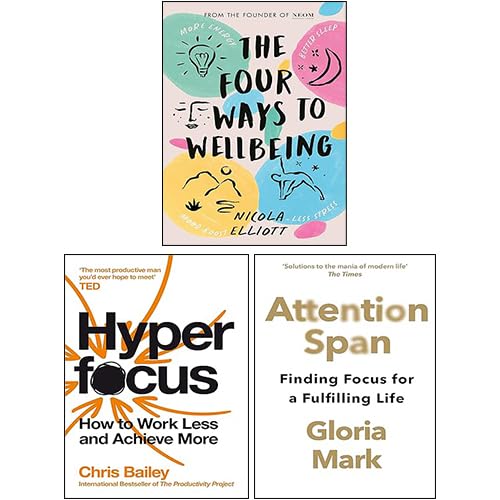 Wellbeing Set by Nicola Elliott featuring three nonfiction paperback books on wellness and self-care.