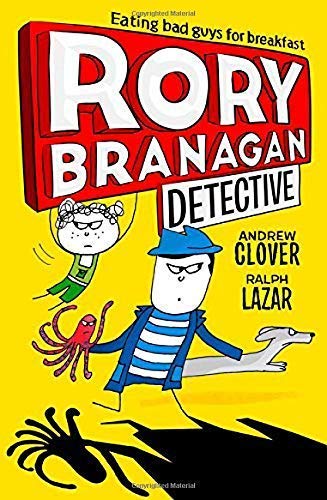Rory Branagan Detective Series by Andrew Clover, four paperback books featuring colorful covers and engaging illustrations.