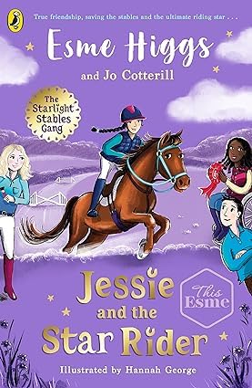 Two paperback books from "The Starlight Stables Gang" collection by Esme Higgs, featuring colorful covers and vibrant artwork.