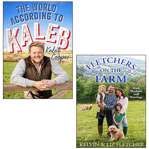Two hardback farm books by Kaleb Cooper, featuring engaging non-fiction content on farming and agriculture.