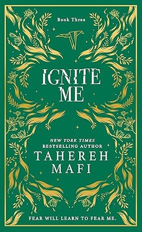 Three hardcover books from the Shatter Me series by Tahereh Mafi, featuring eye-catching cover artwork.