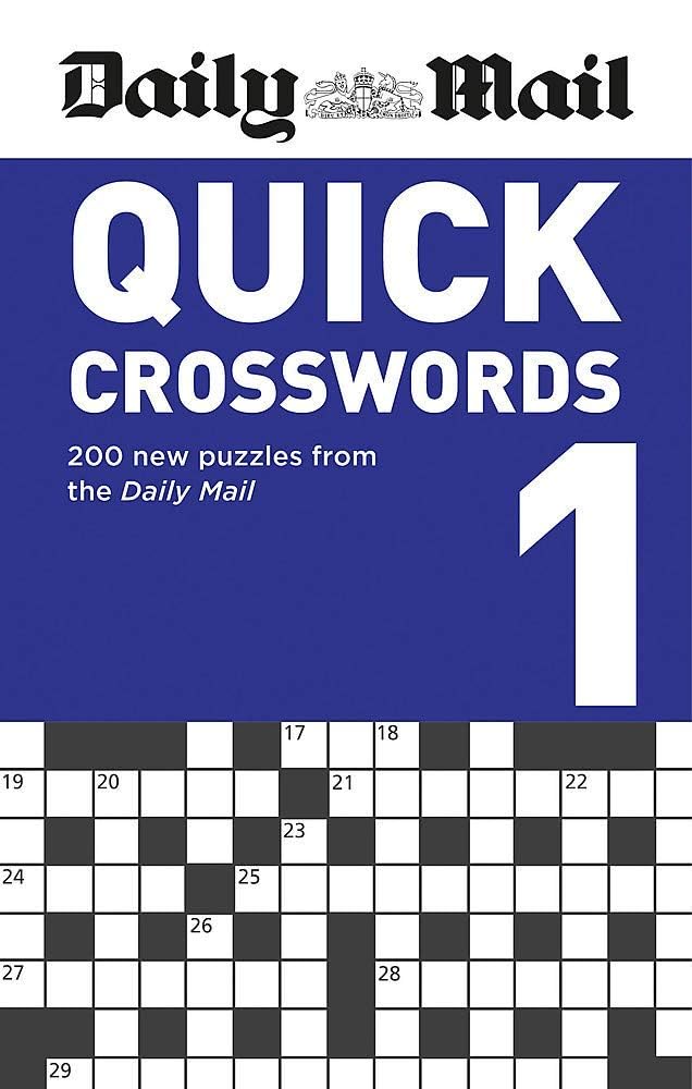 Daily Mail Collection paperback set featuring three crossword puzzle books on a white background.
