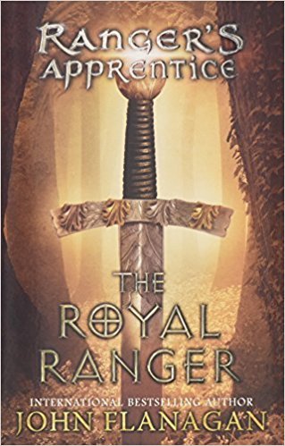 Rangers Apprentice 10-book paperback collection by John Flanagan, featuring fantasy fiction covers stacked together.