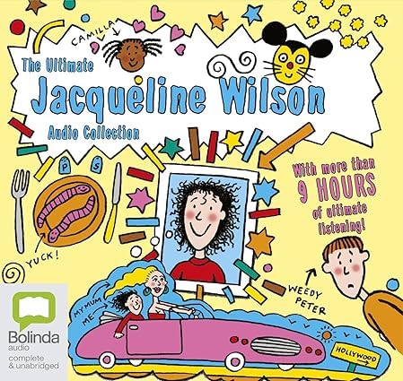 Two paperback books from the Jacqueline Wilson Collection featuring colorful covers and engaging children's fiction stories.