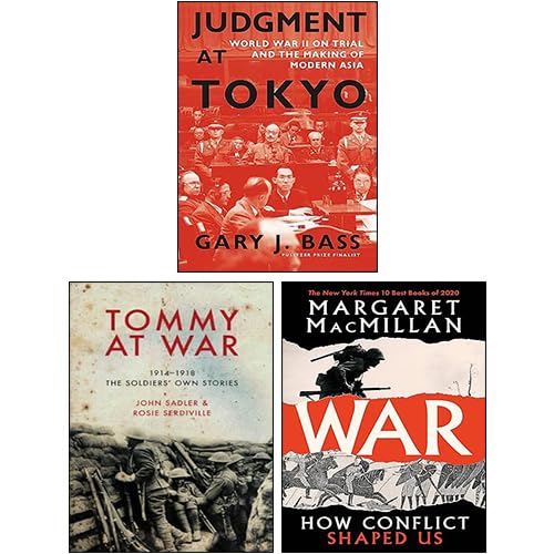 War History Collection by Various Authors, hardback set of 3 books showcasing military history and insights.