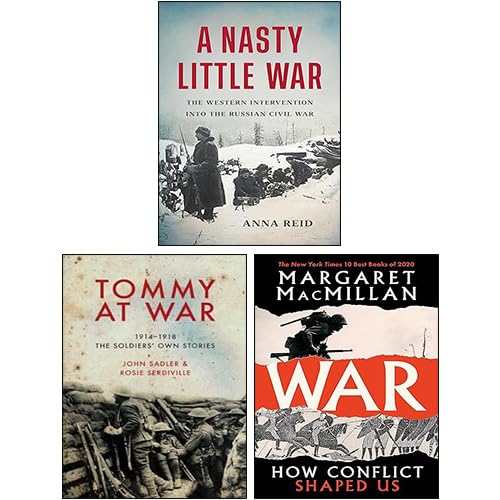 WWI History Collection hardback set by Various Authors, featuring three non-fiction books with historical covers.