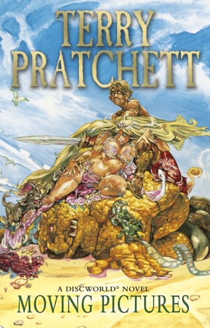 Terry Pratchett Discworld 10 Books Collection Set in paperback, featuring colorful covers and whimsical illustrations.