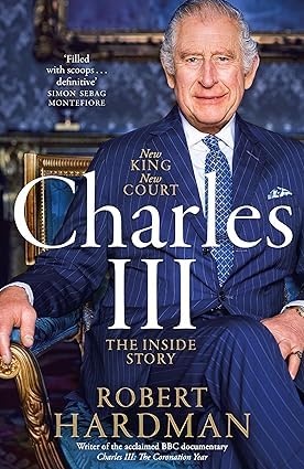 Three paperback books from the Royal Biographies set by Robert Hardman, showcasing various authors and non-fiction content.