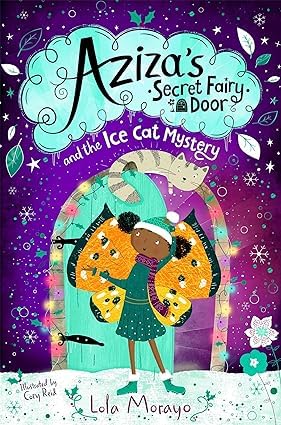 Aziza's Secret Fairy Door Series by Lola Morayo, 5 paperback books for ages 3-8, displayed with colorful covers.