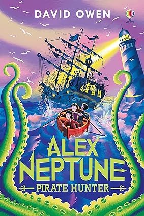 Alex Neptune Series by David Owen, three paperback fiction books collection set displayed together.