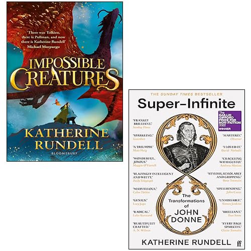 Rundell Duo by Katherine Rundell, a hardback collection of two fiction books for children, displayed on a wooden table.
