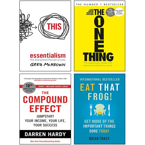 Greg McKeown 4 books collection set in paperback, featuring non-fiction titles with a clean, modern design.
