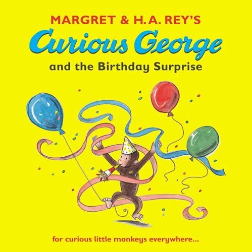 Set of 10 Curious George books from Margret Rey, paperback edition, featuring colorful covers for children ages 3 to 7.