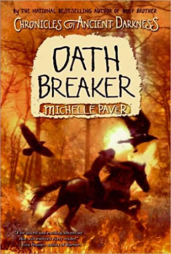 Chronicles of Ancient Darkness 6-book collection set in paperback by Michelle Paver, featuring fictional covers and spine designs.