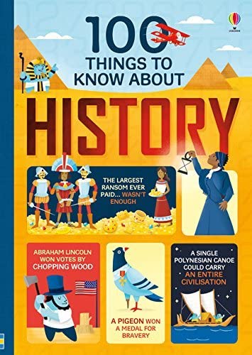 Three hardback non-fiction books from Usborne Publishing Ltd, by various authors, featuring colorful covers.