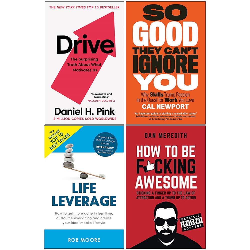 Productivity Collection 4-book set featuring various authors, including Daniel H. Pink, in non-fiction paperback format.