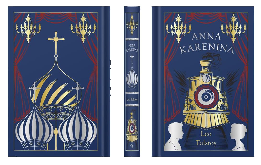 Hardback edition of Anna Karenina by Lev Nikolayevich Tolstoy, featuring a classic cover design from Wilco International Ltd.