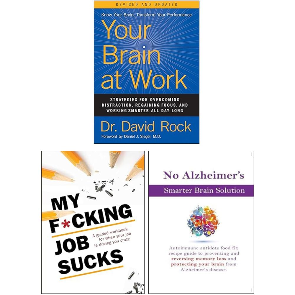 David Rock 3 Books Collection Set in paperback, featuring non-fiction titles on a white background.